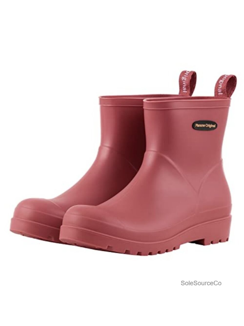 Waterproof Chelsea Ankle Rain Boots for Women Non-Slip Slip-On